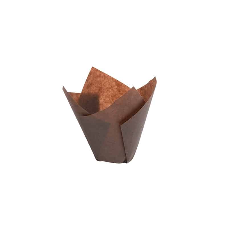 TULICUP - CAISSETTE PAPIER MARRON 35MM POUR MUFFIN 85G x200