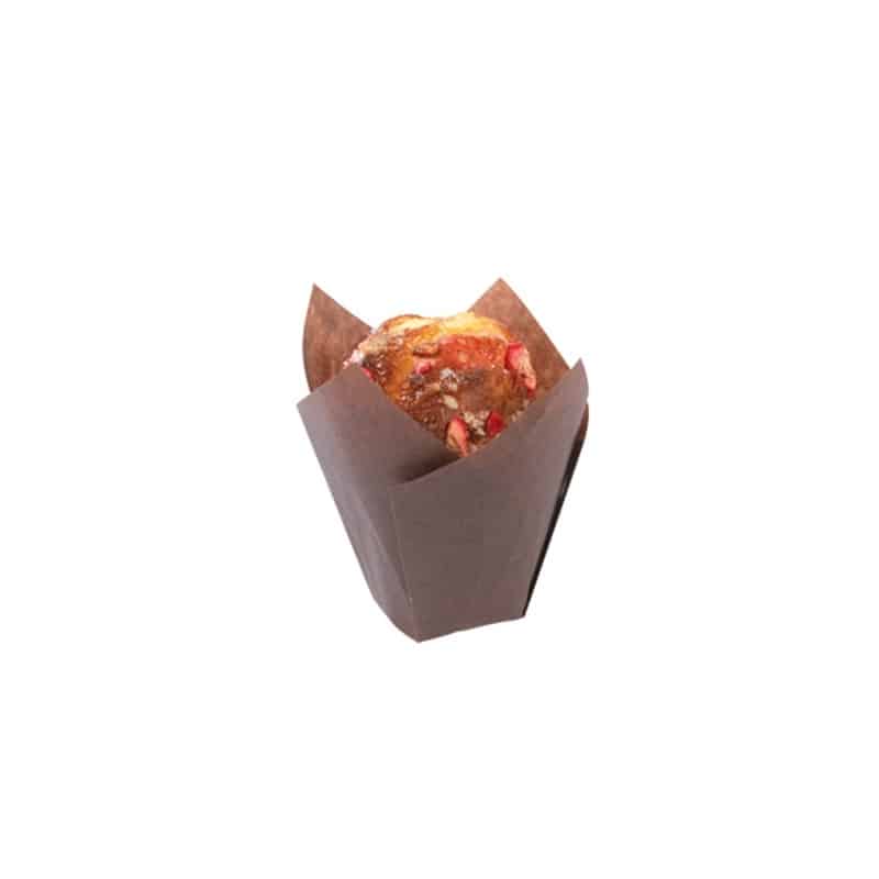 TULICUP - CAISSETTE PAPIER MARRON 35MM POUR MUFFIN 85G x200