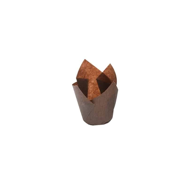 TULICUP - CAISSETTE PAPIER MARRON 35MM POUR MUFFIN 40G x300