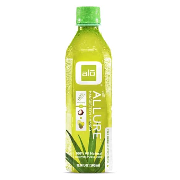 Aluure Boisson Aloe Vera + Mangoustan + Mangue bouteille PET 12 x 500ml