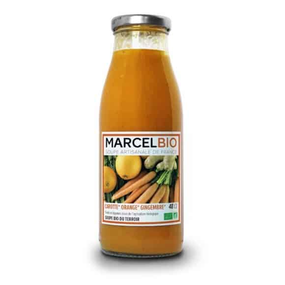 Soupe Carotte Orange Gingembre bouteille verre 12 x 480ml BIO