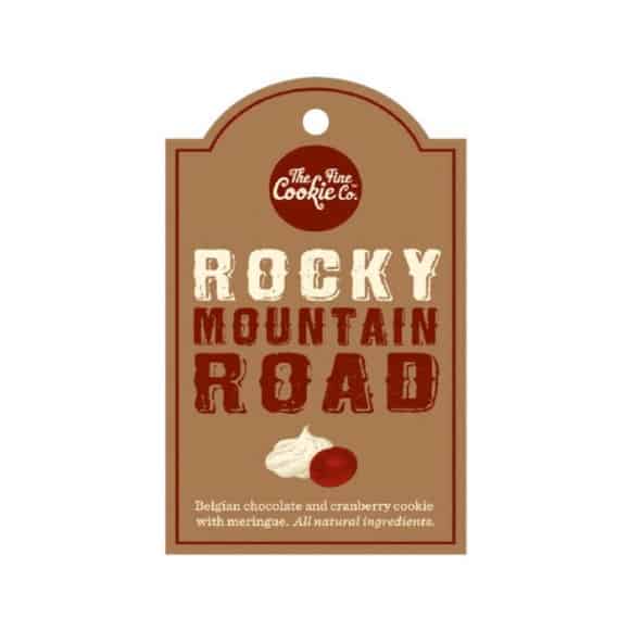 Etiquette cookies Rocky Mountain Road