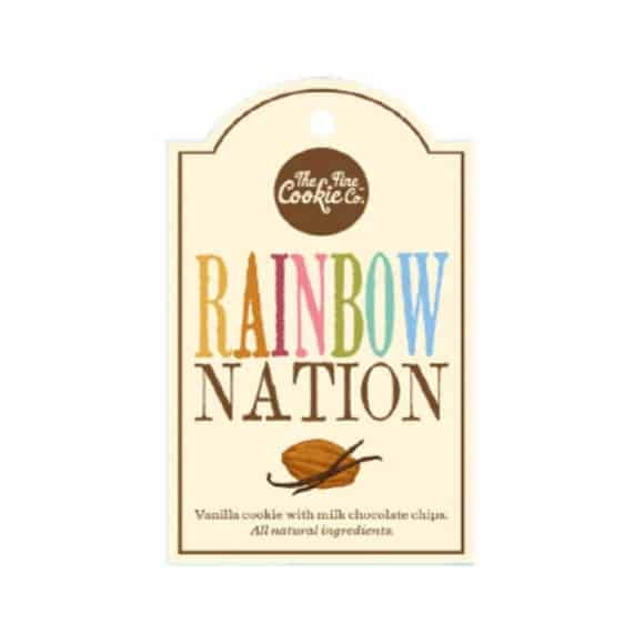 Etiquette cookies Rainbow Nation