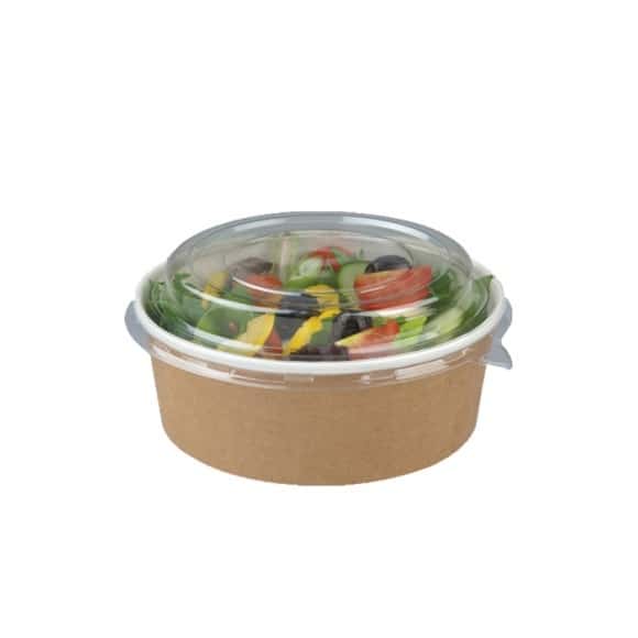 BOITE RONDE MULTIFOOD KRAFT + COUVERCLE 700ML x150