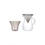 Cafetière Pour-over verre avec filtre permanent 300ml