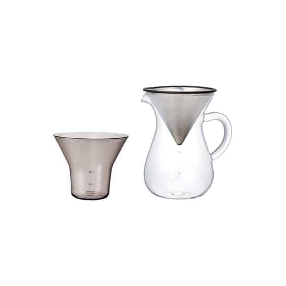 Cafetière Pour-over verre avec filtre permanent 600ml
