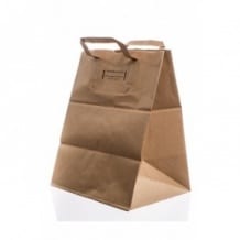 Sac SOS en papier kraft avec poignées H.260 X L.140 X P.320 mm x 250