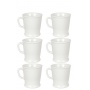 ACME & CO Set x 6 tasses porcelaine 230ml Blanc