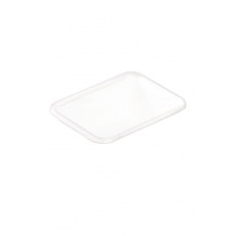 Couvercles PP pour bol rectangle pulpe de canne 25oz/750ml x25