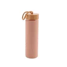 Bouteille verre Rose Poudré 600ml