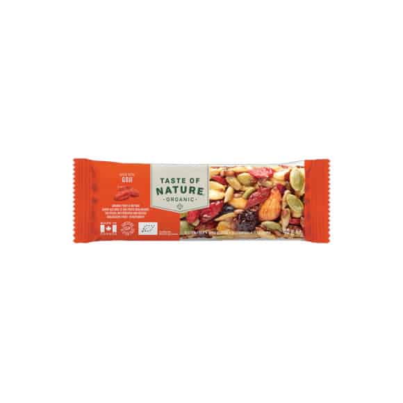 TASTE OF NATURE - BARRE DE CEREALES GOJI 40G x16 BIO