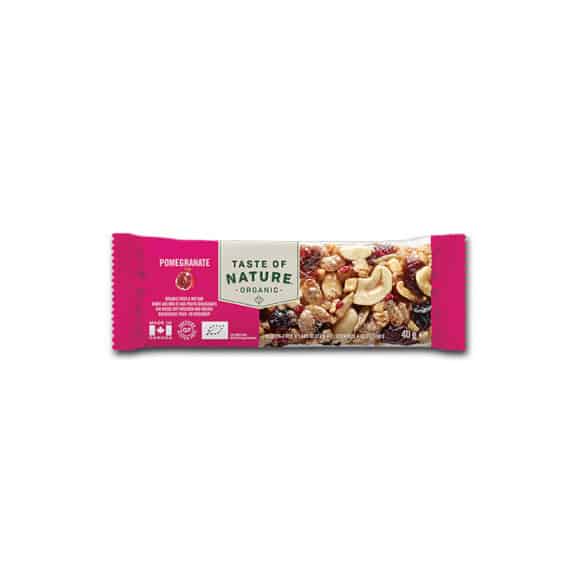 TASTE OF NATURE - BARRE DE CEREALES POMEGRANATE 40G x16 BIO