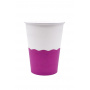 Sachet x 50 gobelets carton Purple White 12oz/355ml