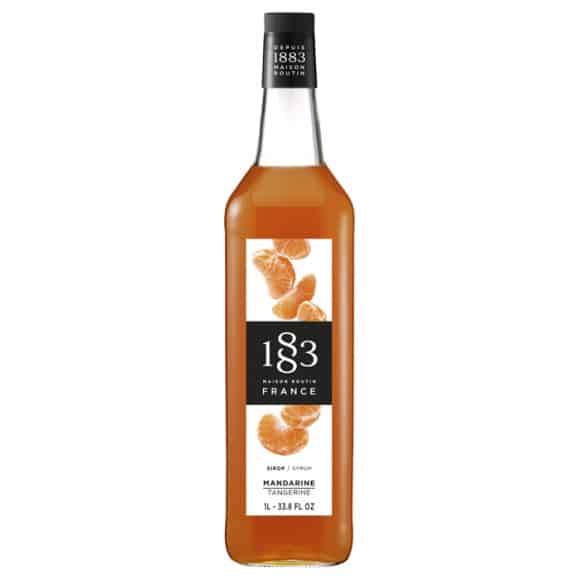 Sirop Mandarine bouteille verre 1L