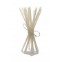 MYPAI - PAILLE TAPIOCA/RIZ COLORIS BLANC Ø65 MM L.210 MM x100