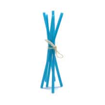 MYPAI - PAILLE TAPIOCA/RIZ COLORIS BLEU Ø65 MM L.210 MM x100