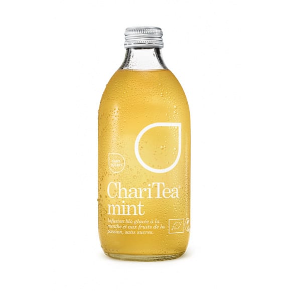 CHARITEA - MINT SANS SUCRES 330ML x12 BIO