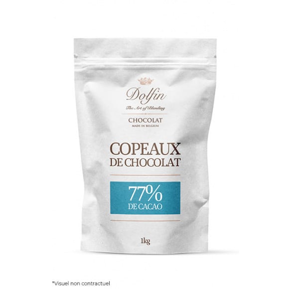 DOLFIN - COPEAUX DE CHOCOLAT 77% CACAO 1KG