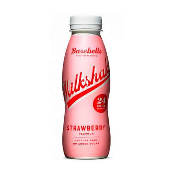 BAREBELLS - MILSHAKE FRAISE SANS SUCRES AJOUTES BOUTEILLE PET 8 X 330ML