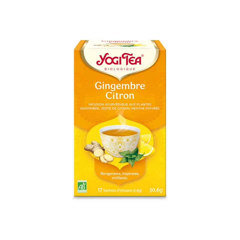 YOGI TEA® Gingembre Citron ⇒ Infusion ayurvédique au gingembre et