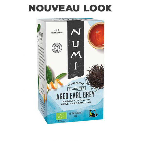 NUMI - THE NOIR AGED EARL GREY x18 SACHETS BIO