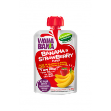 WANA BANA - PUREE BANANE FRAISE GOURDE 90G x12
