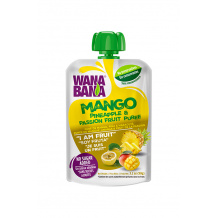 WANA BANA - PUREE MANGUE ANANAS PASSION GOURDE 90G x12
