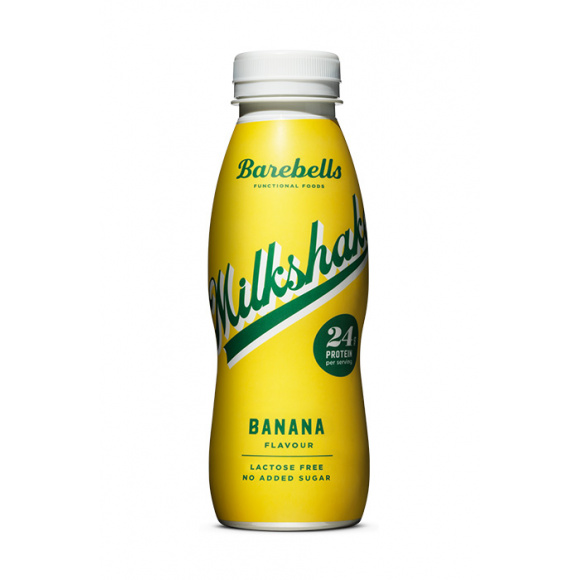 BAREBELLS - MILSHAKE BANANE BOUTEILLE PET 330ML x8