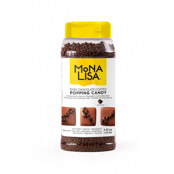 MONA LISA - TOPPING SUCRE PETILLANT CHOCOLAT NOIR 650G