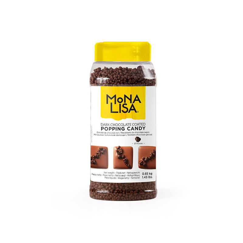 MONA LISA - TOPPING SUCRE PETILLANT CHOCOLAT NOIR 650G