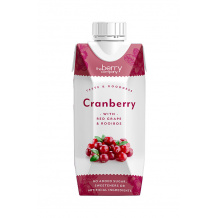 THE BERRY COMPANY - CRANBERRY SANS SUCRES 330ML x12