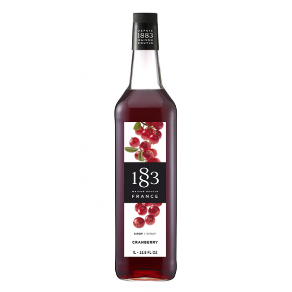 ROUTIN 1883 - SIROP CRANBERRY 1L BOUTEILLE VERRE