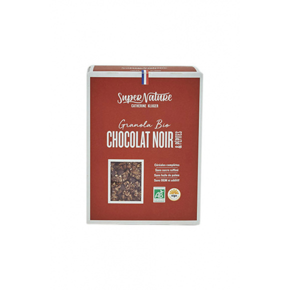 Granola chocolat noir et pépites boîte 350g BIO