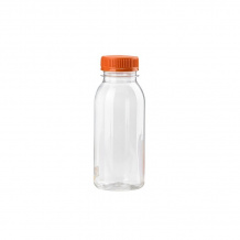 BOUTEILLE VIDE PET RONDE BOUCHON ORANGE 330ML x240