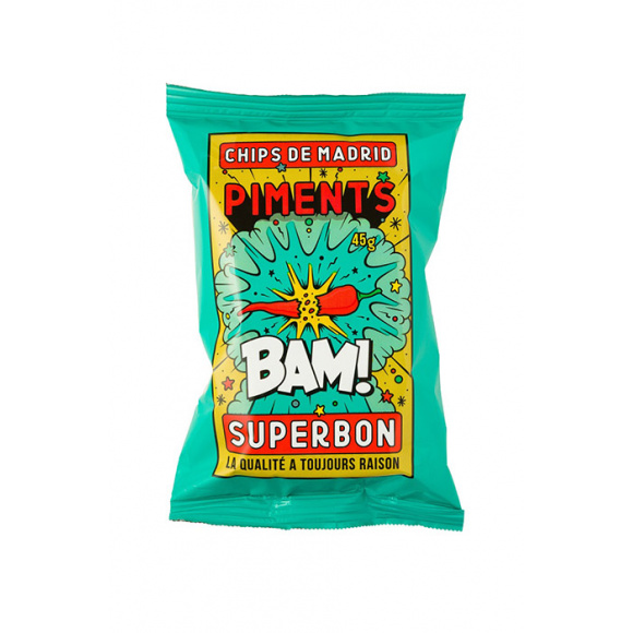 SUPERBON - CHIPS PIMENT 45G x36