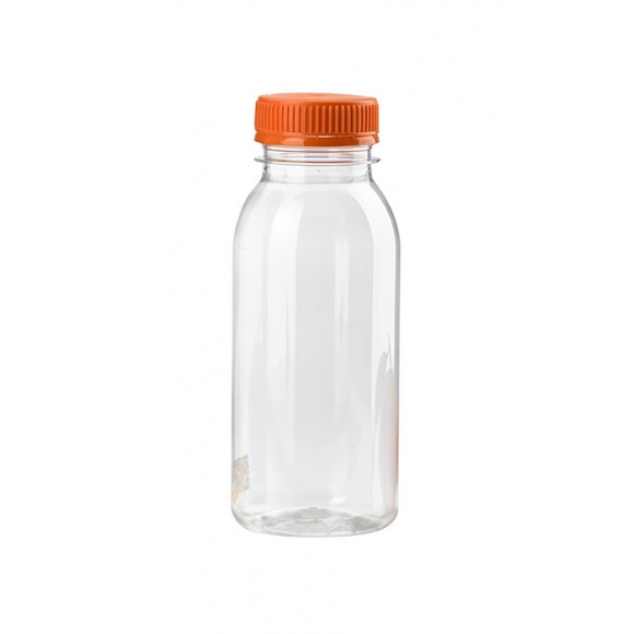 BOUTEILLE VIDE PET RONDE BOUCHON ORANGE 500ML x150