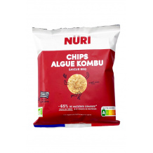 NURI - CHIPS À L'ALGUE KOMBU ET BBQ 27G x20 BIO