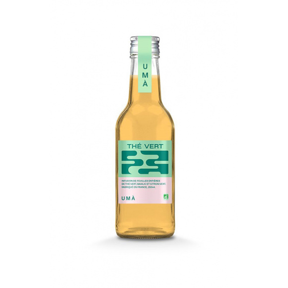 UMÀ - INFUSION THÉ VERT BOUTEILLE VERRE 250ML x12 BIO