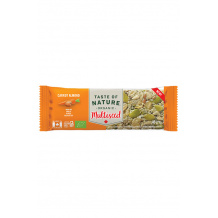 TASTE OF NATURE - BARRE MULTIGRAINES CAROTTE AMANDE 40G x16 BIO