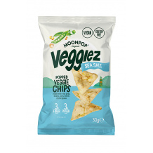 MOONPOP - CHIPS VEGGIEZ SEA SALT 30G x12