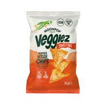 MOONPOP - CHIPS VEGGIEZ SWEET BBQ 30G x12