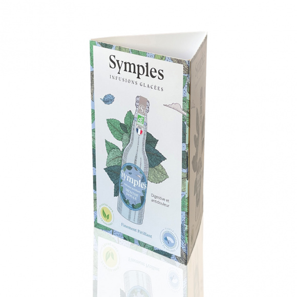 SYMPLES - PLV CHEVALET 3 FACES INFUSION PETILLANTE