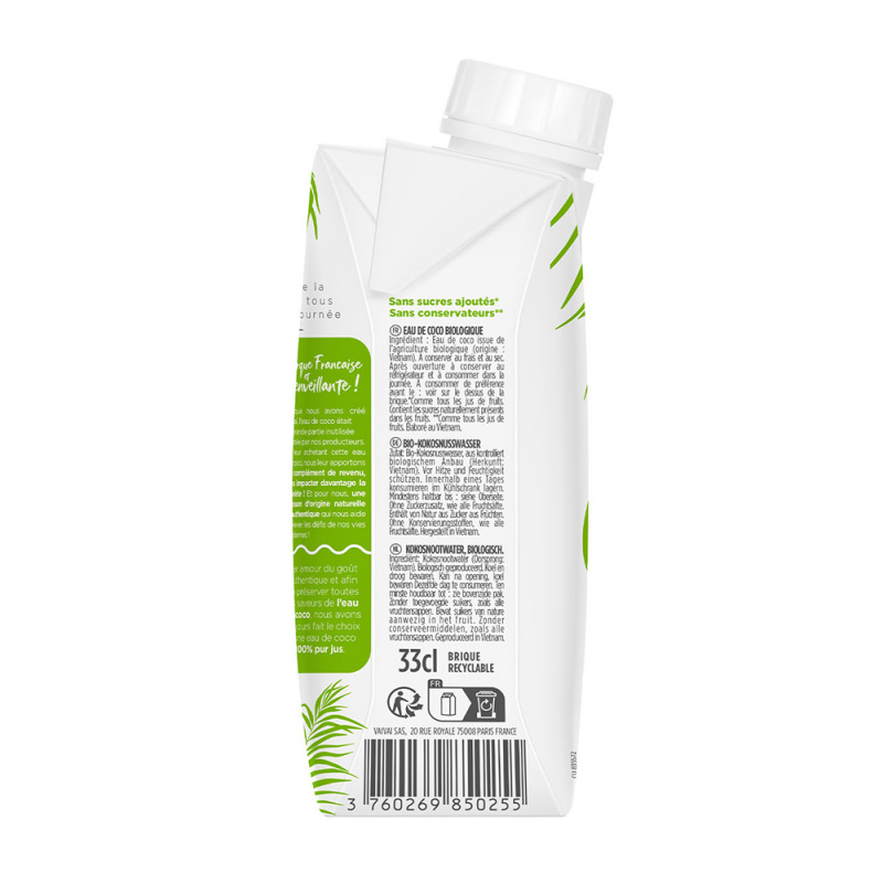 Eau de coco BIO – Vaivai