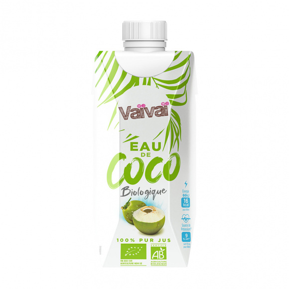 VAIVAI Eau de coco naturelle tetra pak 12 x 330ml BIO