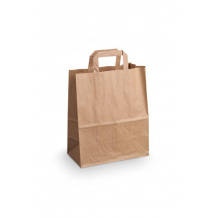 SAC CABAS PAPIER KRAFT H.260 x L.260 x P.180 MM x250 LOGO TRI