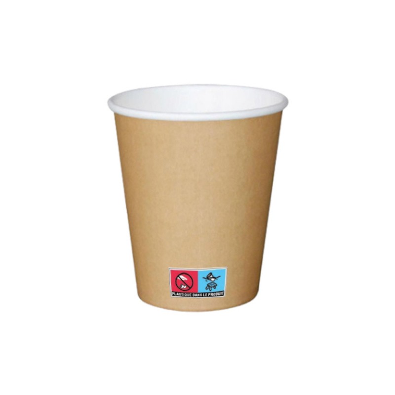 Gobelet en Carton sans Plastique 14 Oz/420ml Blanc Ø9,0cm (50 Unités)