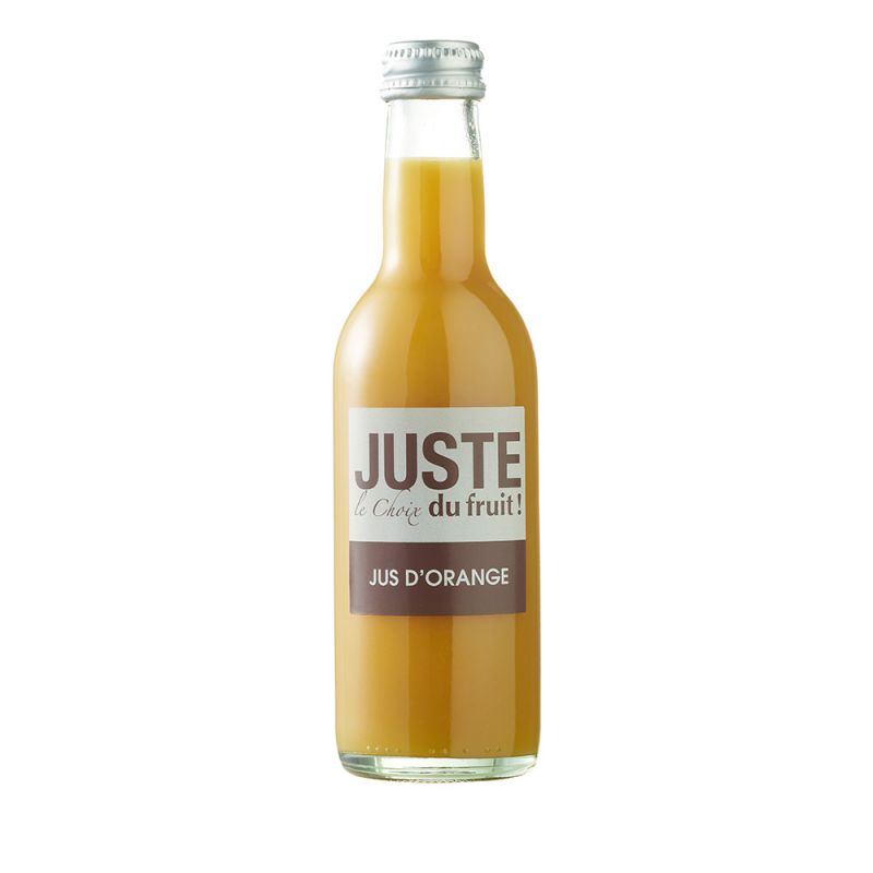 JUSTE LE CHOIX DU FRUIT - JUS ORANGE BOUTEILLE VERRE 250ML X12