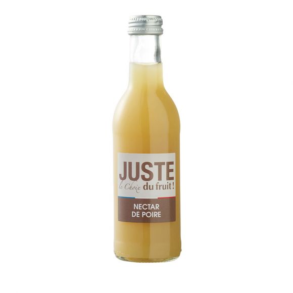 JUSTE LE CHOIX DU FRUIT - NECTAR POIRE BOUTEILLE VERRE 250ML X12