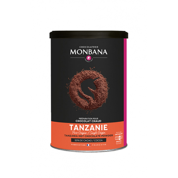 MONBANA - TANZANIE CHOCOLAT POUDRE 50% CACAO 225G