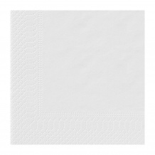 SERVIETTES PAPIER BLANC 200x200 MM 40 SACHETS DE 100